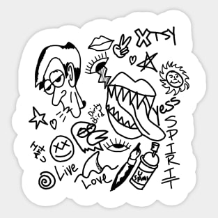 PLS Doodle Sticker